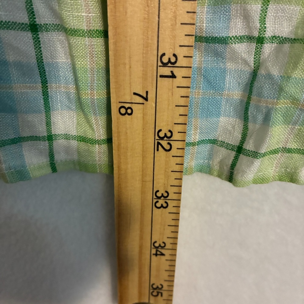 Vineyard Vines Linen Murray Shirt Mens M Plaid Button Down Lightweight Preppy - Picture 6 of 7